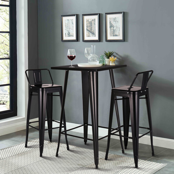 Wrought Studio Sharvil 4 Person Bar Height Dining Set Wayfair